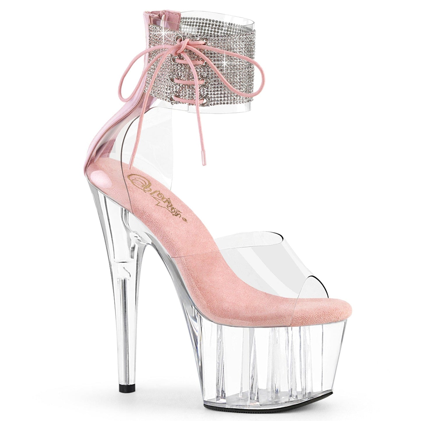 ADORE-724RS Clear-Baby Pink/Clear Pleaser US Size (Women's): 5