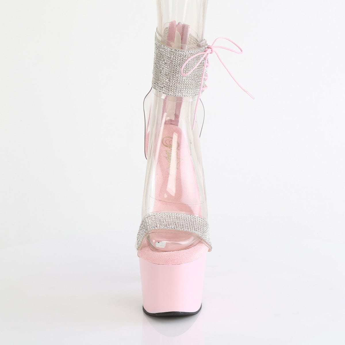 ADORE-727RS Clear-Baby Pink/Baby Pink Pleaser US Size (Women's): 5