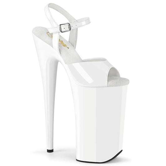 BEYOND-009 White Patent/White Pleaser US Size (Women's): 5