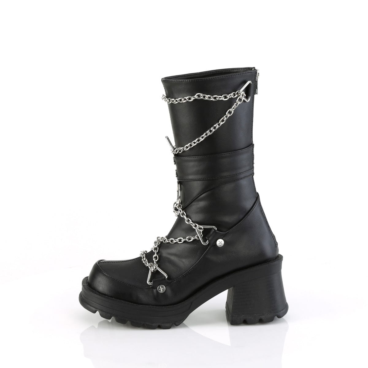 BRATTY-120 Black Vegan Leather Demonia US Size (Women's): 6