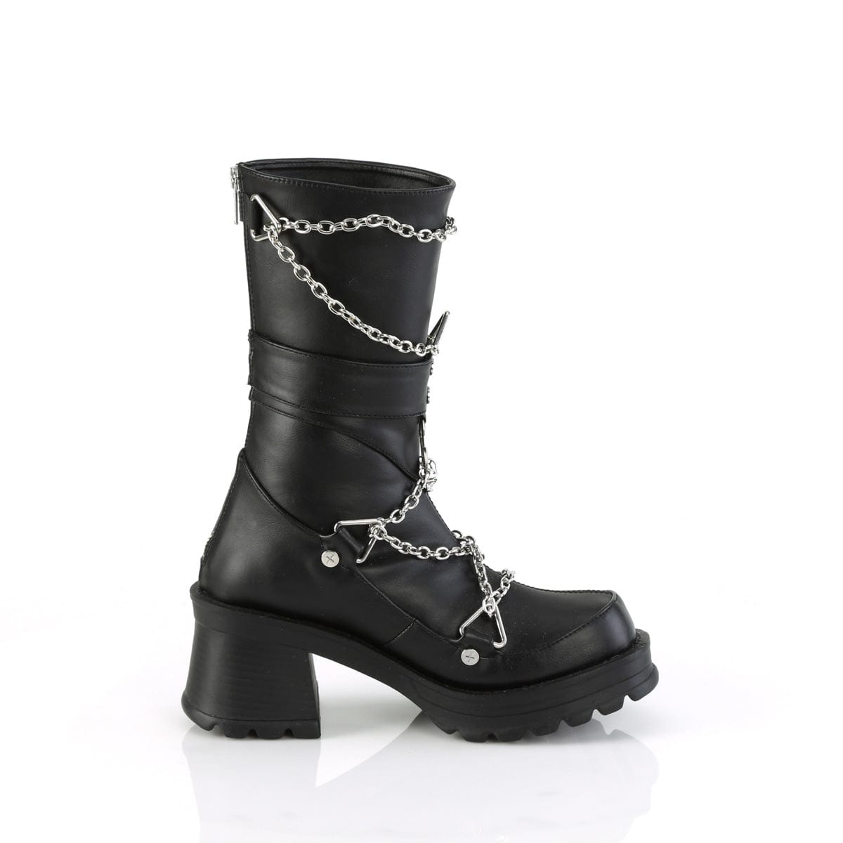 BRATTY-120 Black Vegan Leather Demonia US Size (Women's): 6