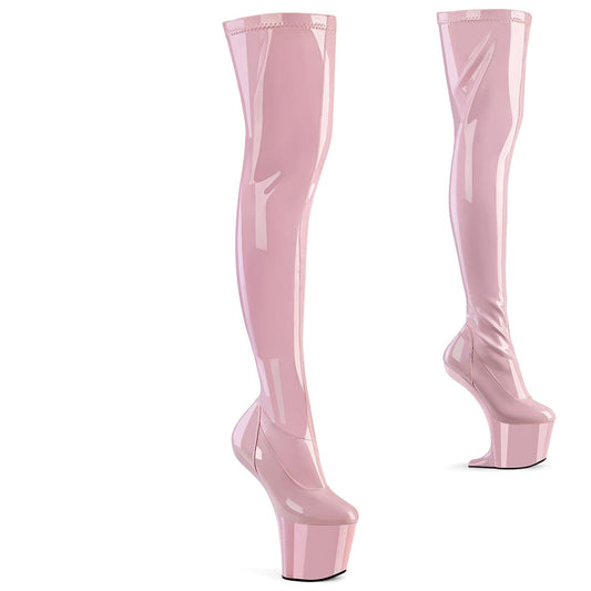 CRAZE-3000 Baby Pink Stretch Patent/Baby Pink Pleaser US Size (Women's): 6