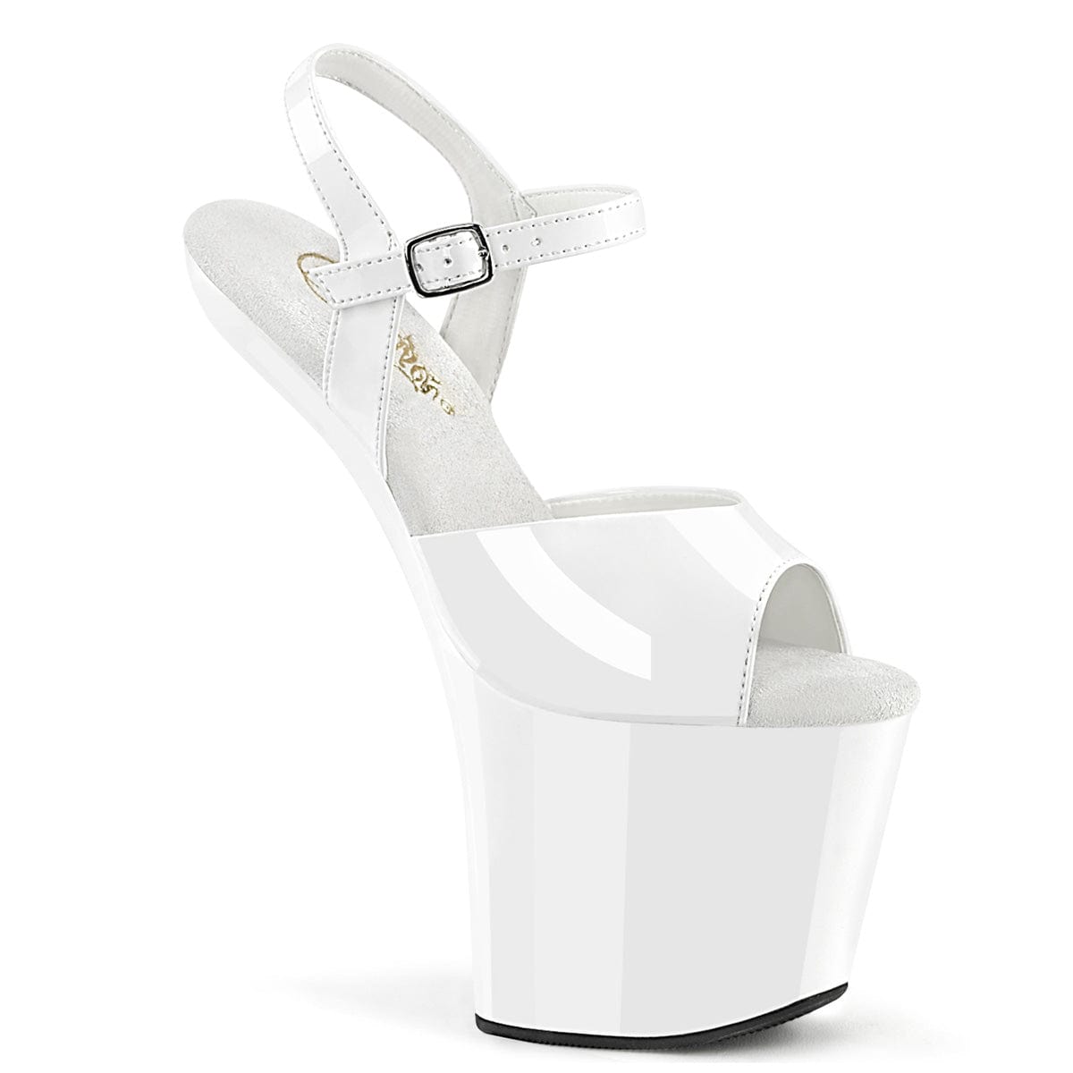 CRAZE-809 White Patent/White Pleaser US Size (Women's): 6