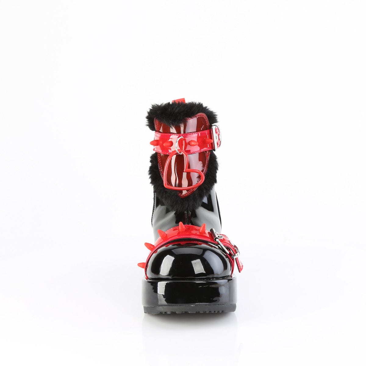 CUBBY-57 Black Patent -Red PVC Demonia US Size (Women's): 6