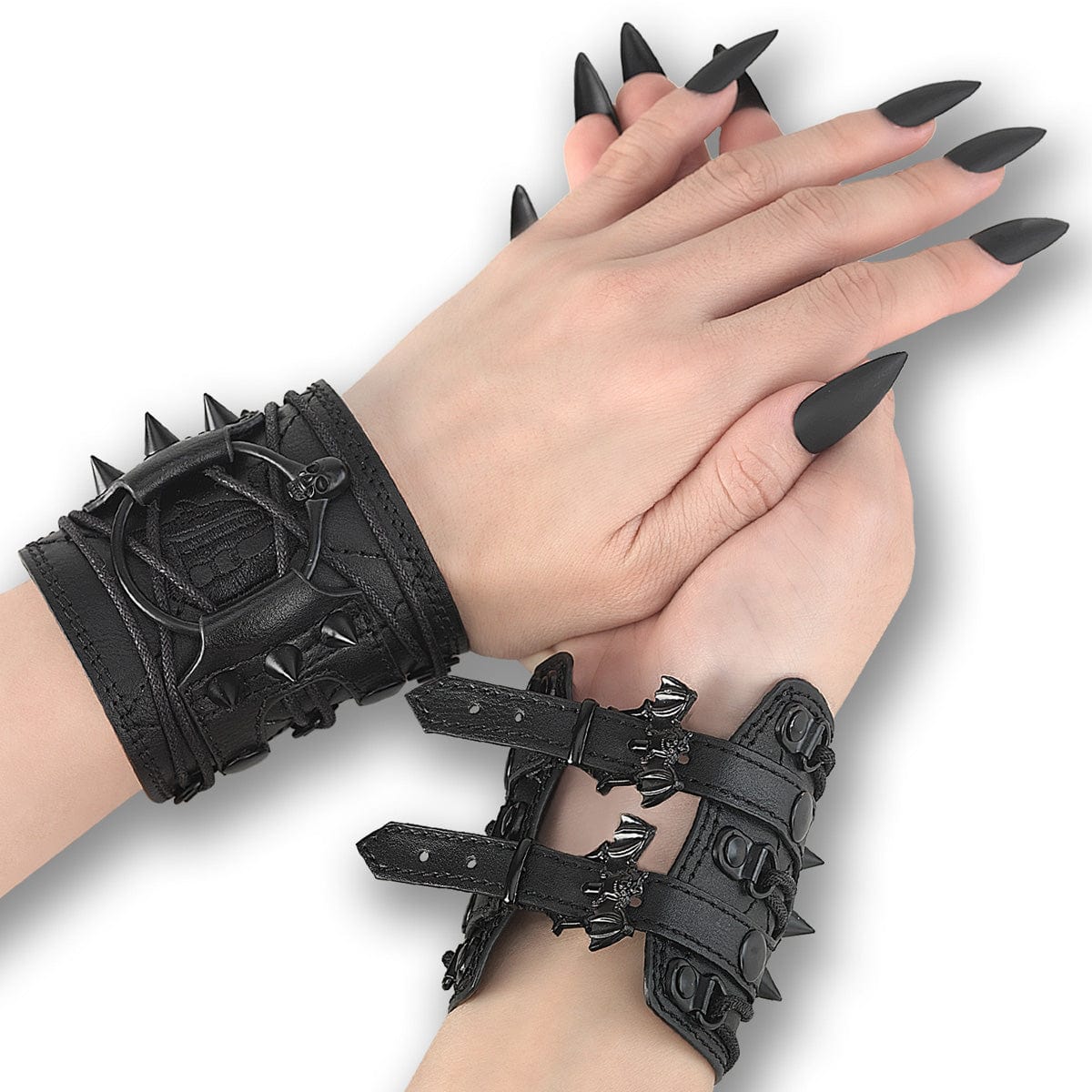 DA-406 Black Faux Leather Demonia US Size (Women's): ONE SIZE