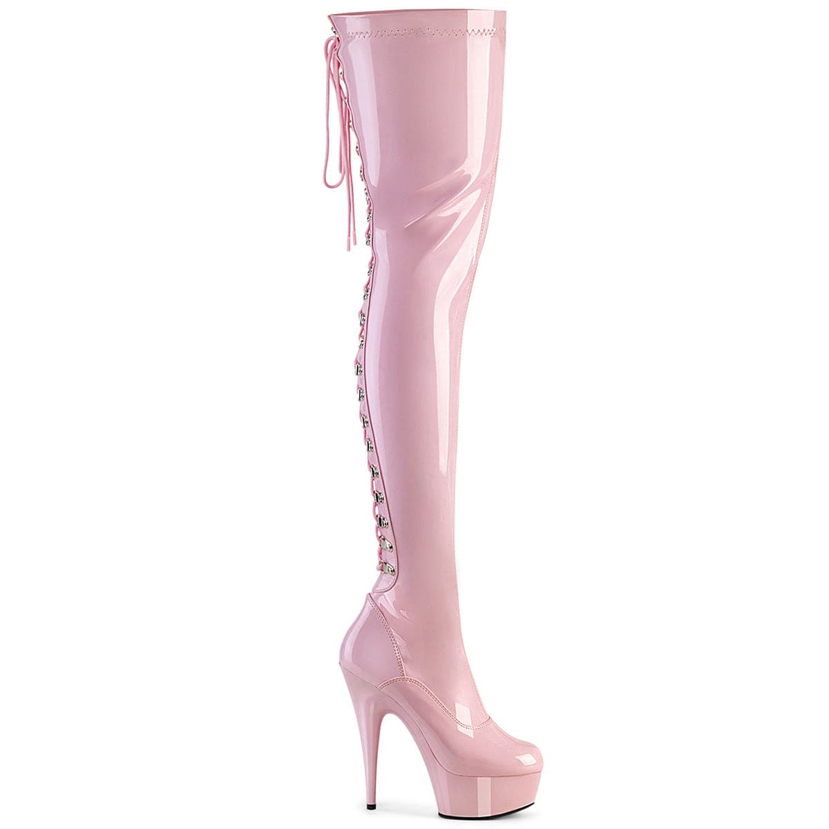 DELIGHT-3063 Baby Pink Stretch Patent/Baby Pink Pleaser US Size (Women's): 5