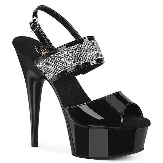 DELIGHT-639 Black Patent/Black Pleaser US Size (Women's): 5