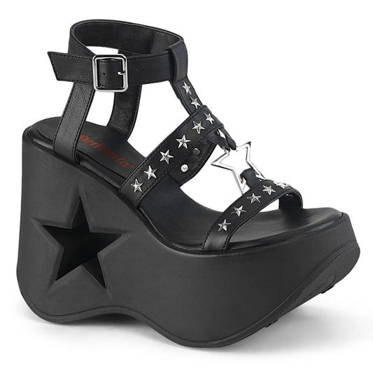 DYNAMITE-12 Black Vegan Leather Demonia US Size (Women's): 6