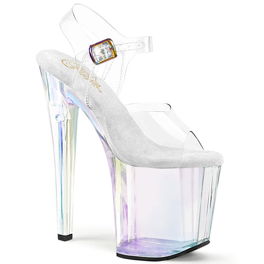 ENCHANT-708HT Clear/ Hologram graphic Tinted Pleaser US Size (Women's): 5