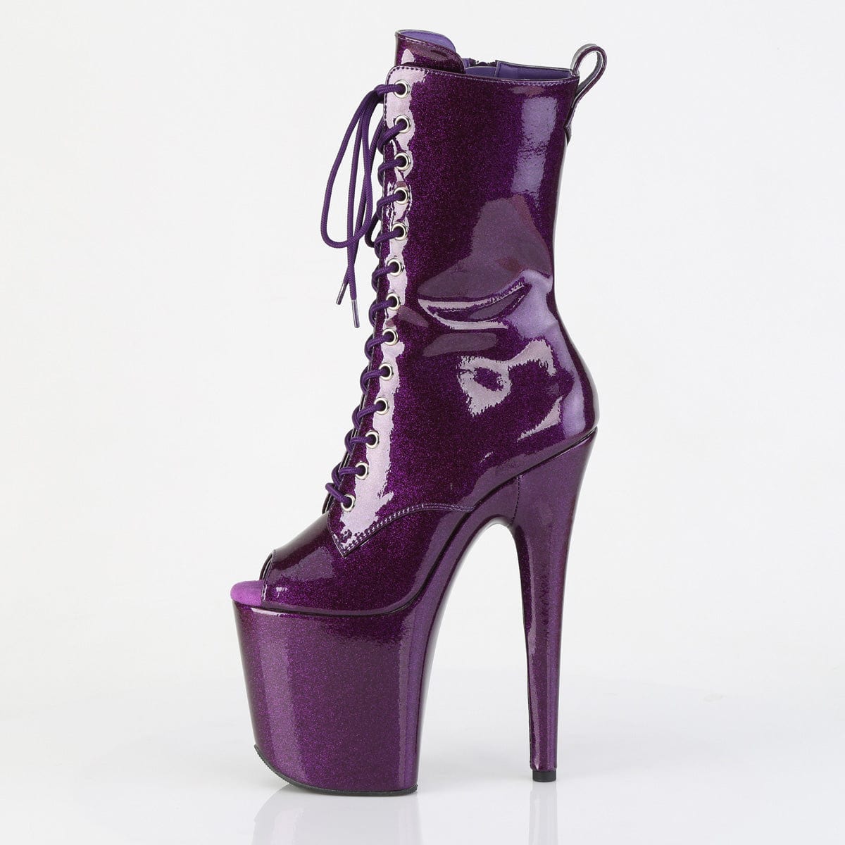 FLAMINGO-1041GP Purple Glitter Patent/M Pleaser US Size (Women's): 5