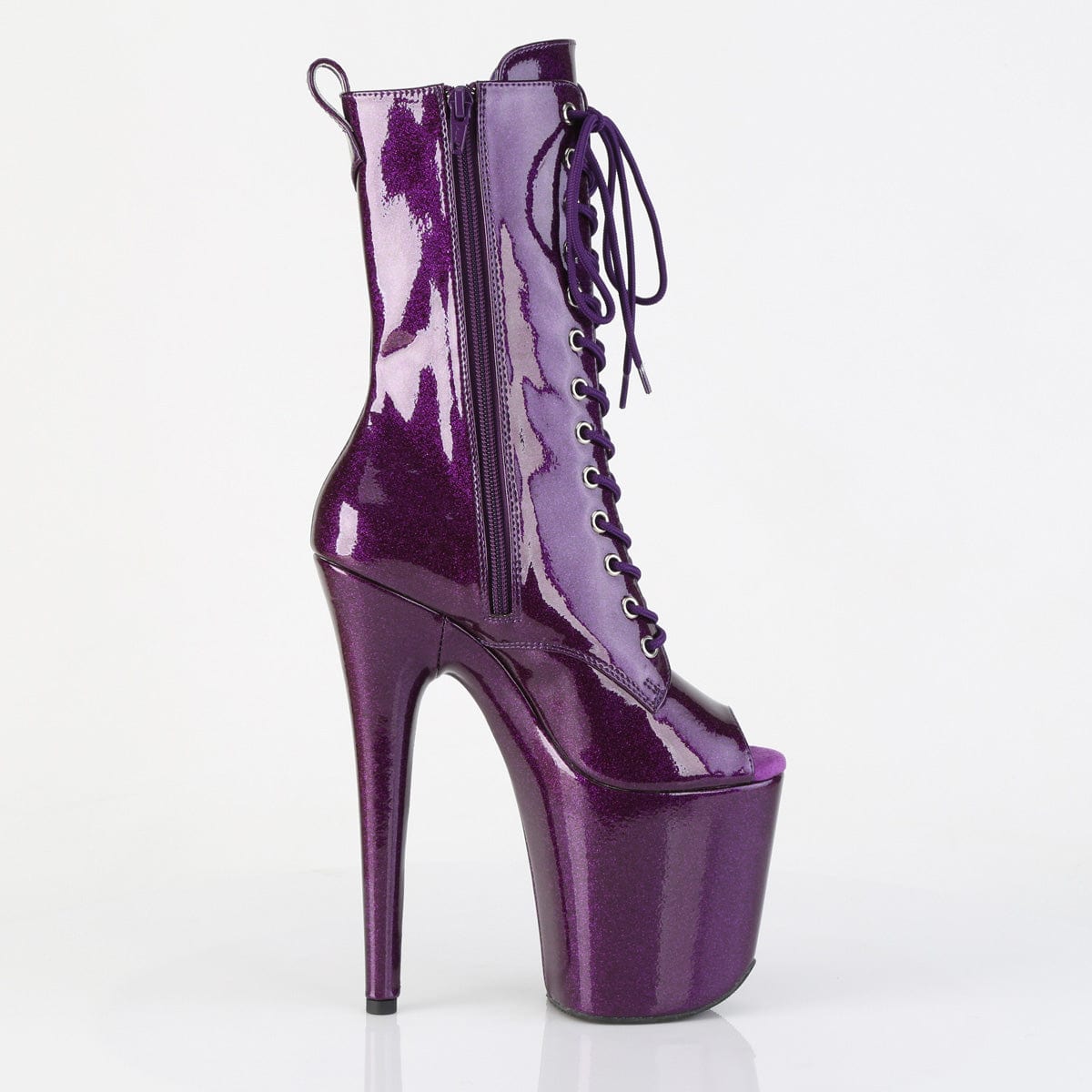 FLAMINGO-1041GP Purple Glitter Patent/M Pleaser US Size (Women's): 5