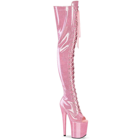 FLAMINGO-3021GP Baby Pink Glitter Patent/M Pleaser US Size (Women's): 5