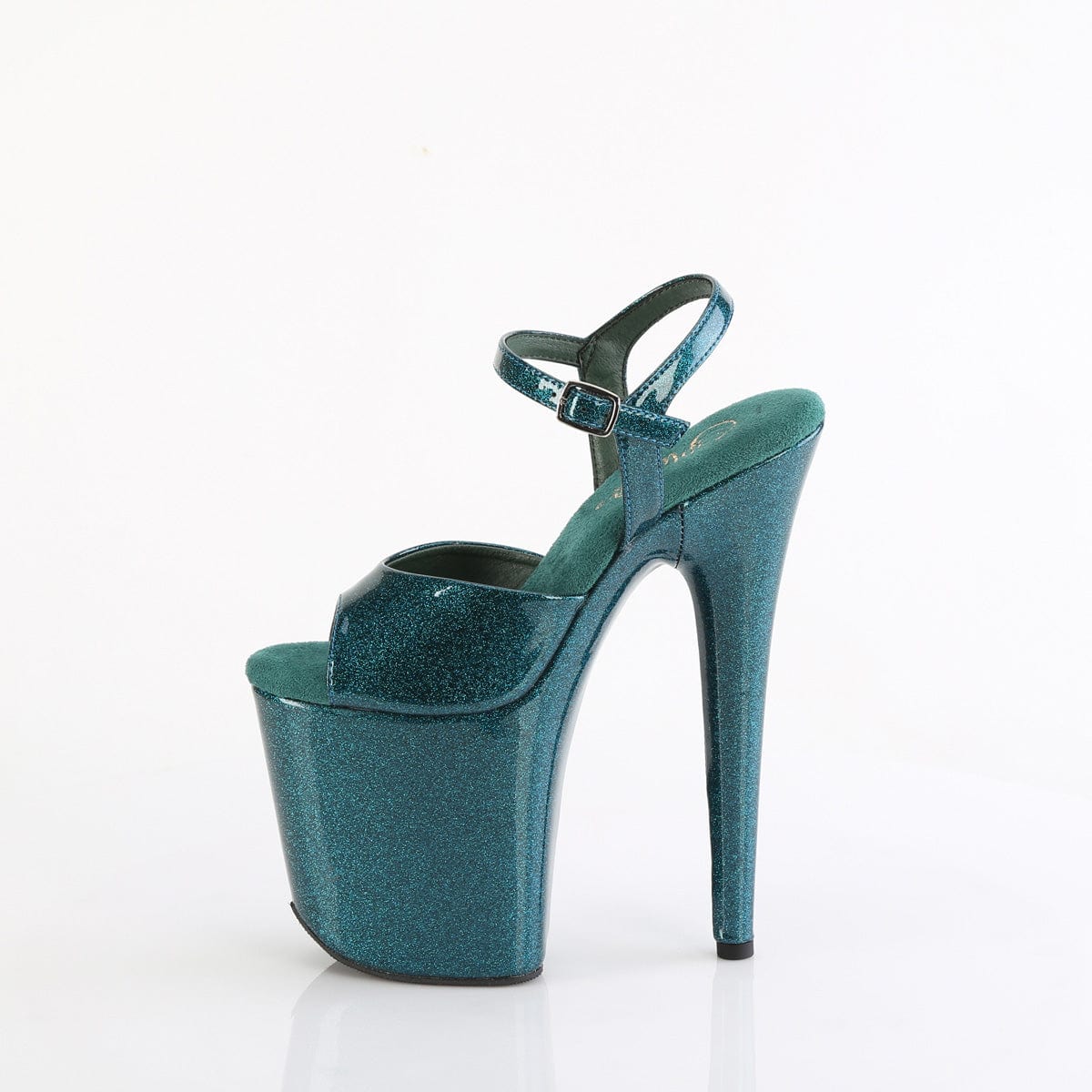 FLAMINGO-809GP Teal Glitter Patent/M Pleaser US Size (Women's): 5