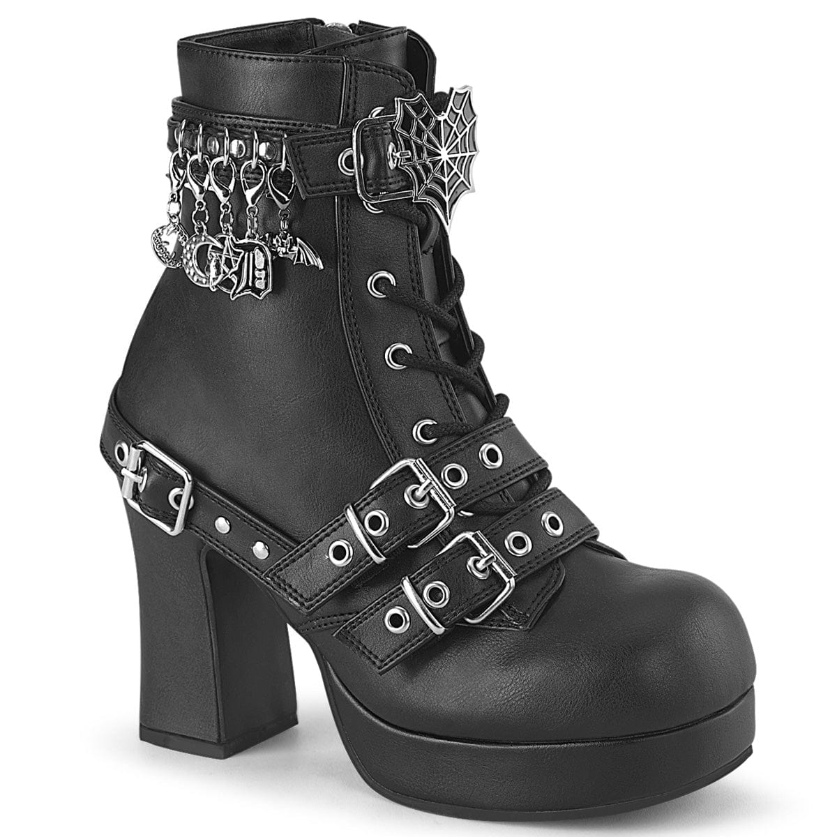 GOTHIKA-66 Black Vegan Leather Demonia US Size (Women's): 6