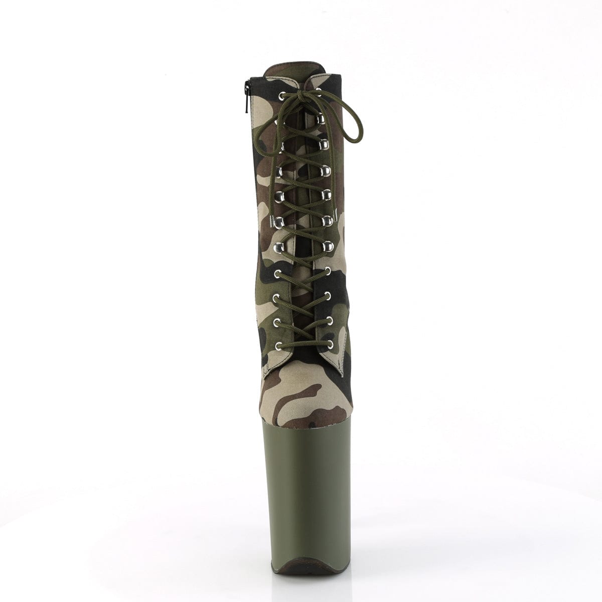 INFINITY-1020CAMO Green Camo Fabric/Dark Olive Matte Pleaser US Size (Women's): 5