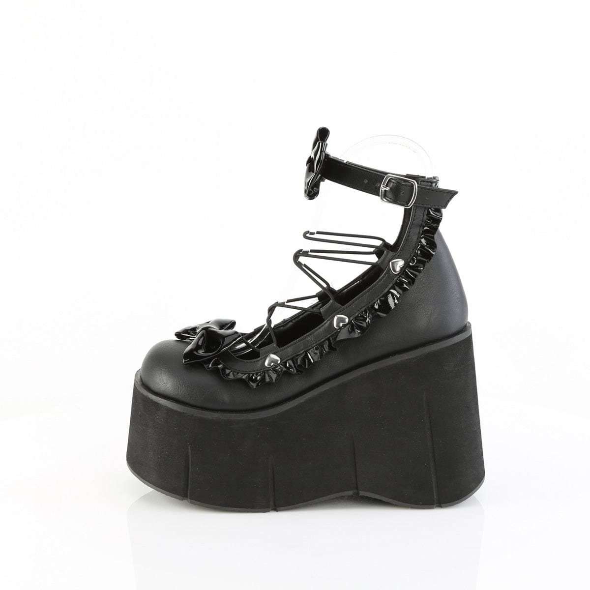 KERA-18 Black Vegan Leather Demonia US Size (Women's): 5