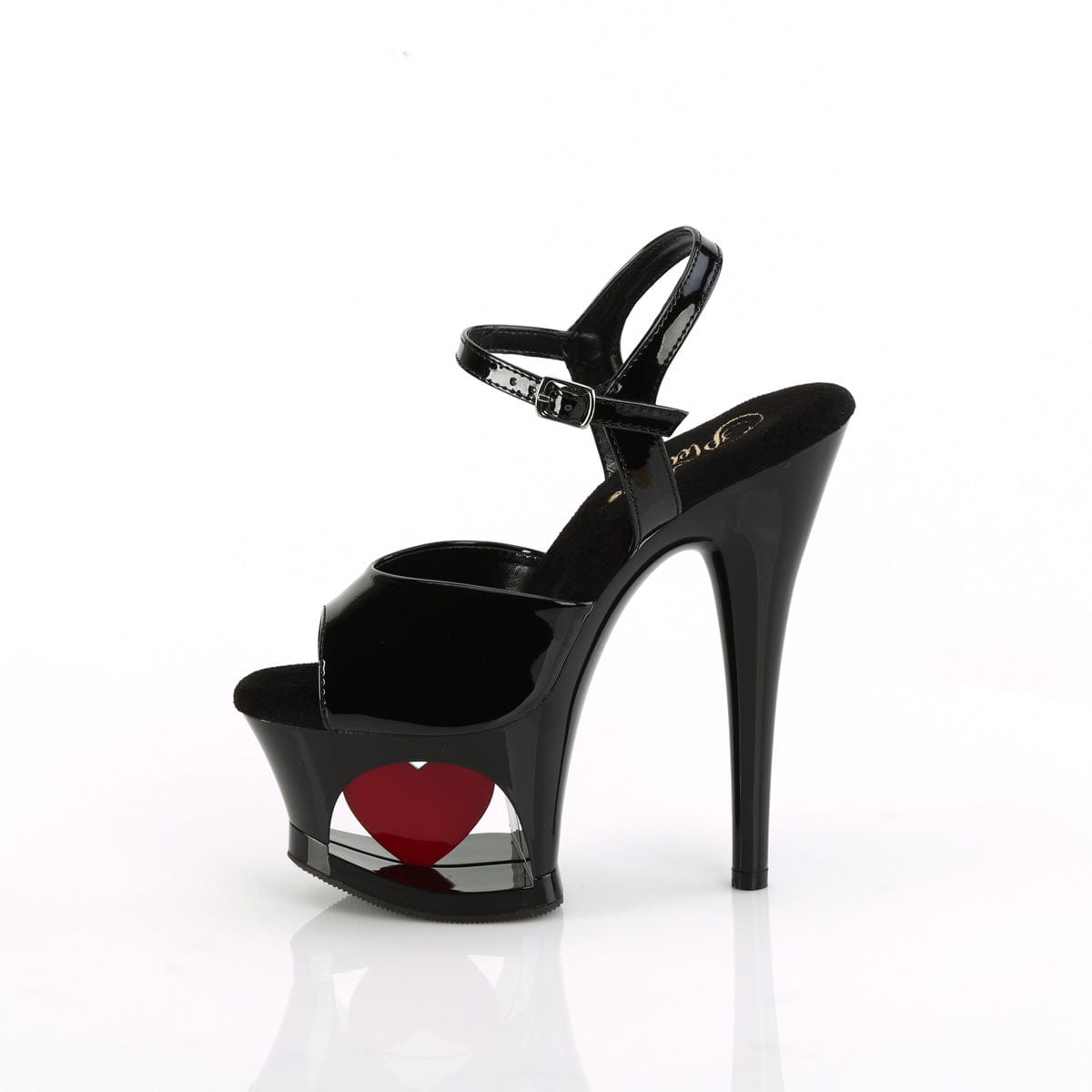 MOON-709H Black Patent/Black-Red Pleaser US Size (Women's): 5