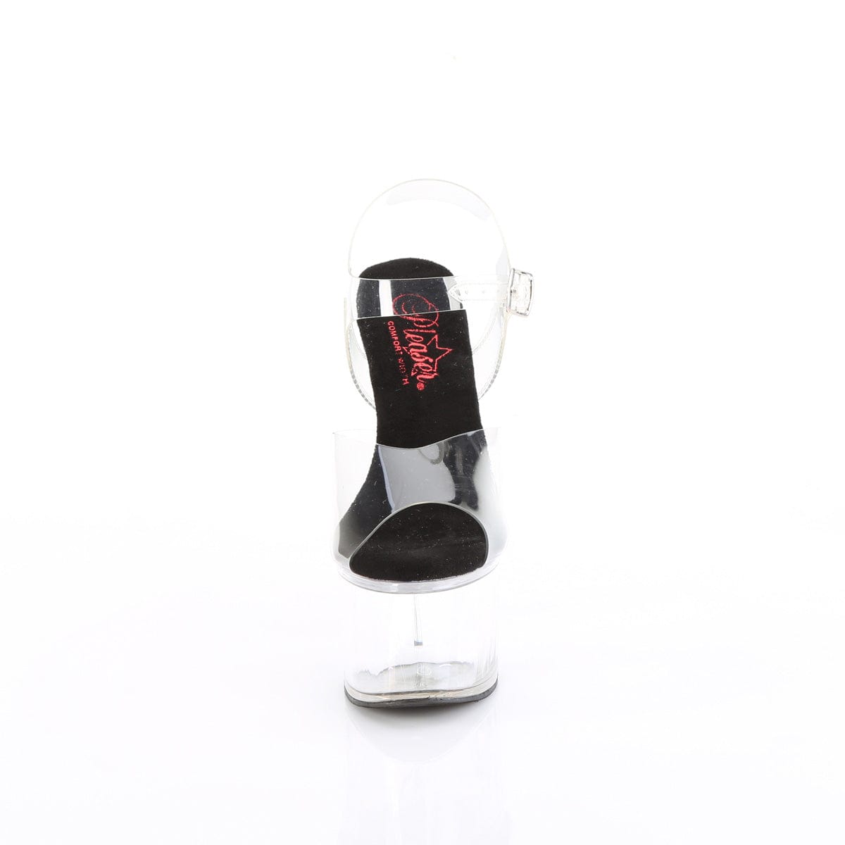 PASSION-708 Clear-Black/Clear Pleaser US Size (Women's): 5