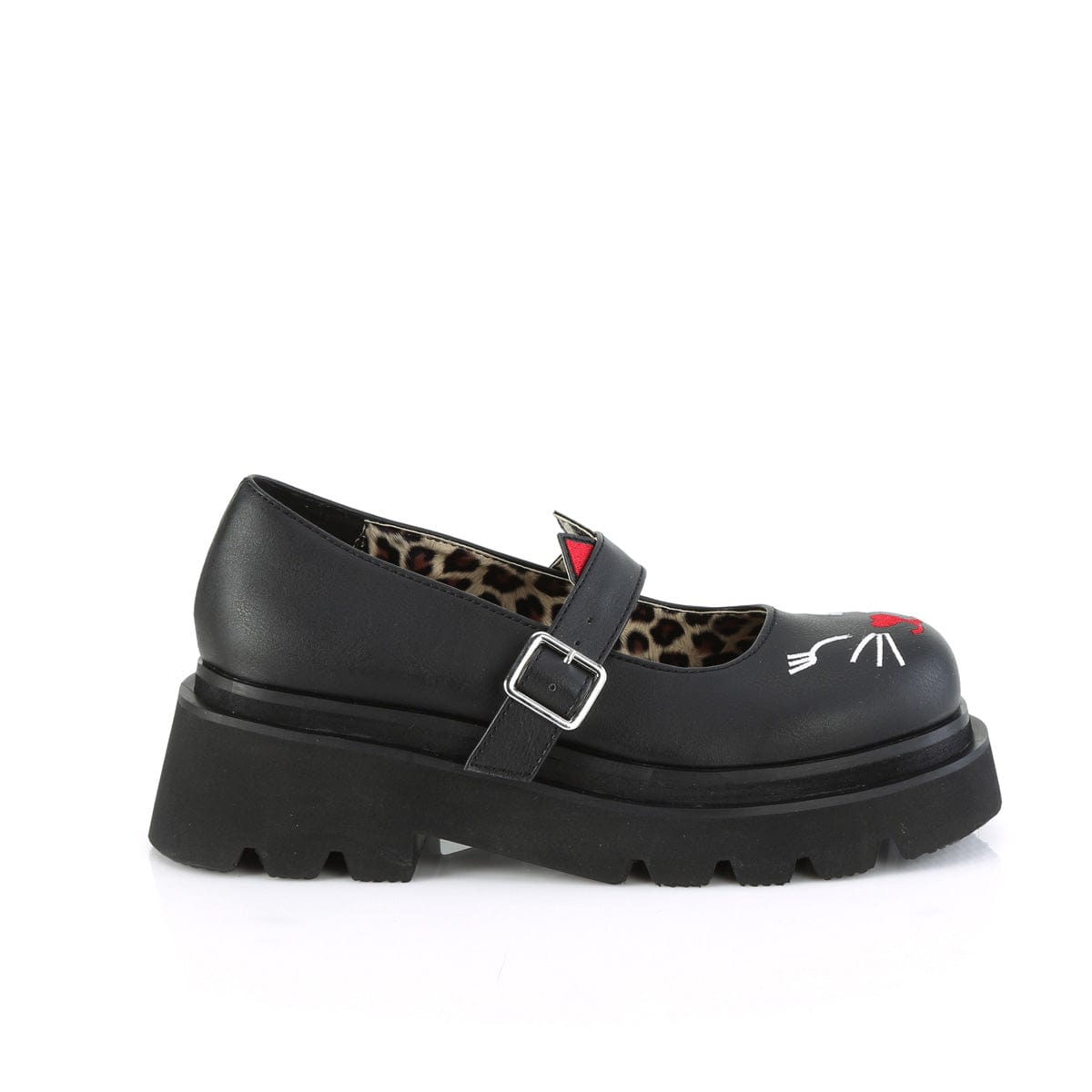 RENEGADE-56 Black Vegan Leather Demonia US Size (Women's): 6