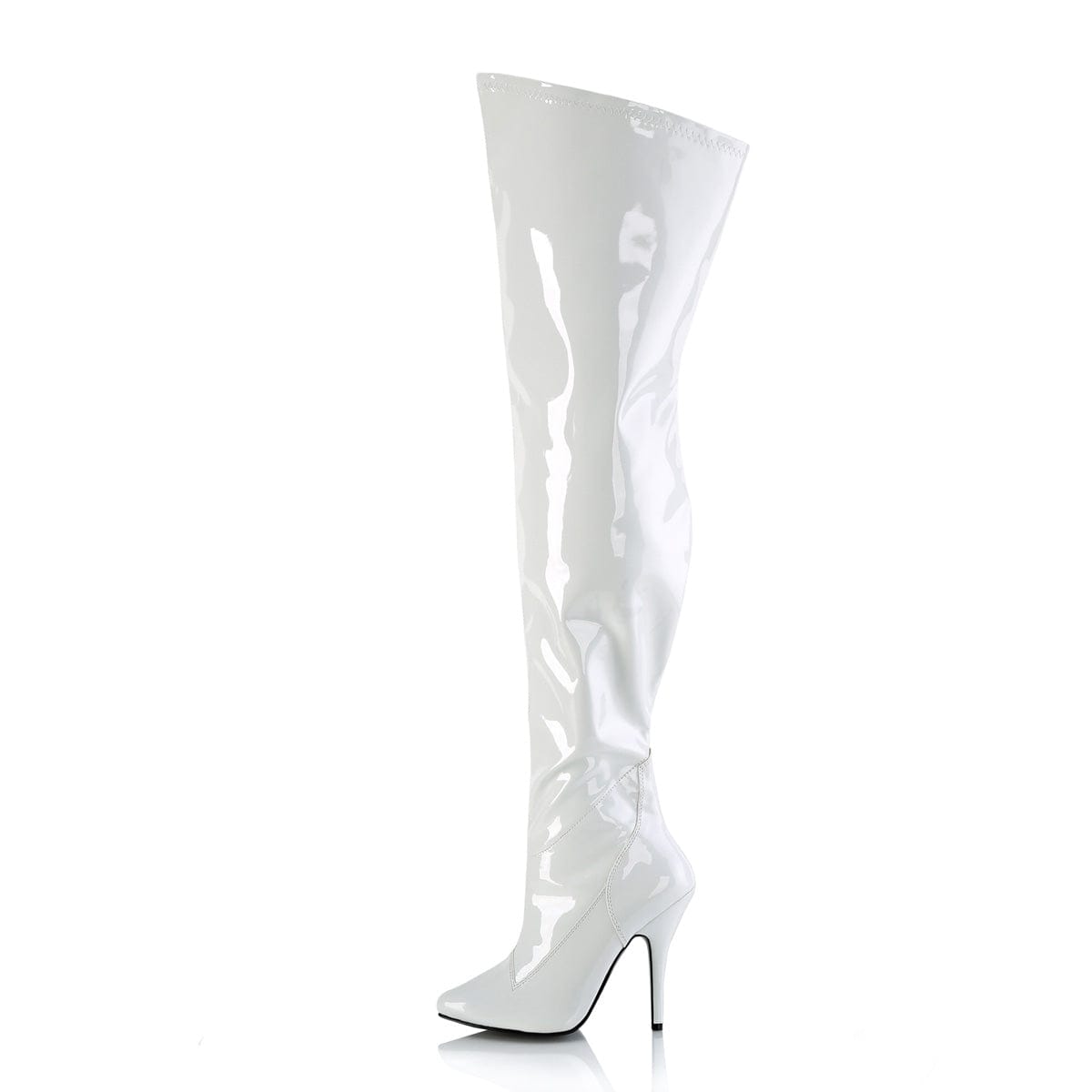 SEDUCE-3000WC White Stretch Patent Pleaser US Size (Women's): 6