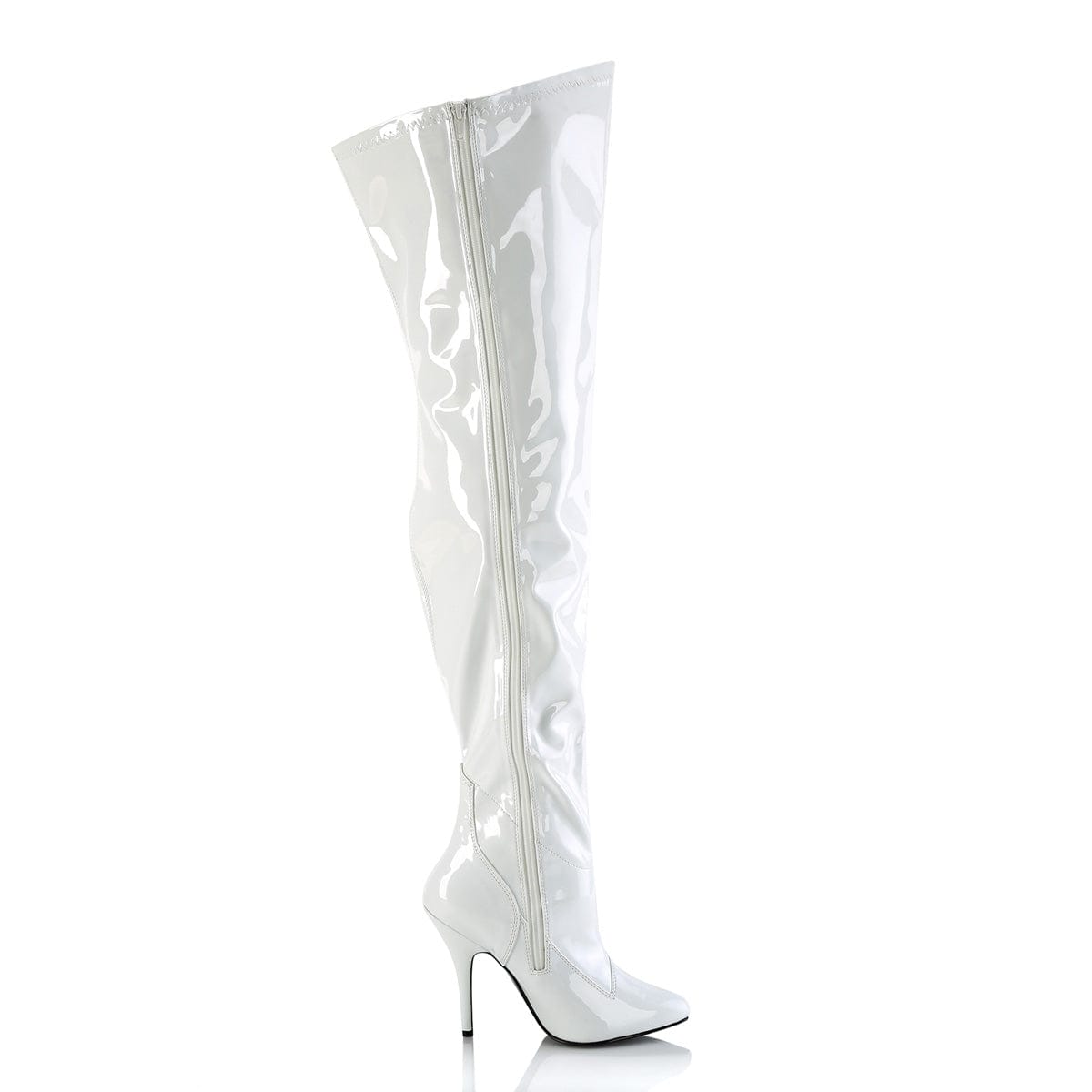 SEDUCE-3000WC White Stretch Patent Pleaser US Size (Women's): 6