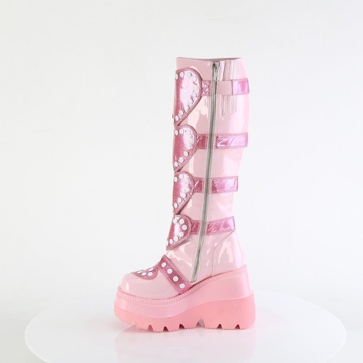 SHAKER-210 Baby Pink Patent Demonia US Size (Women's): 6