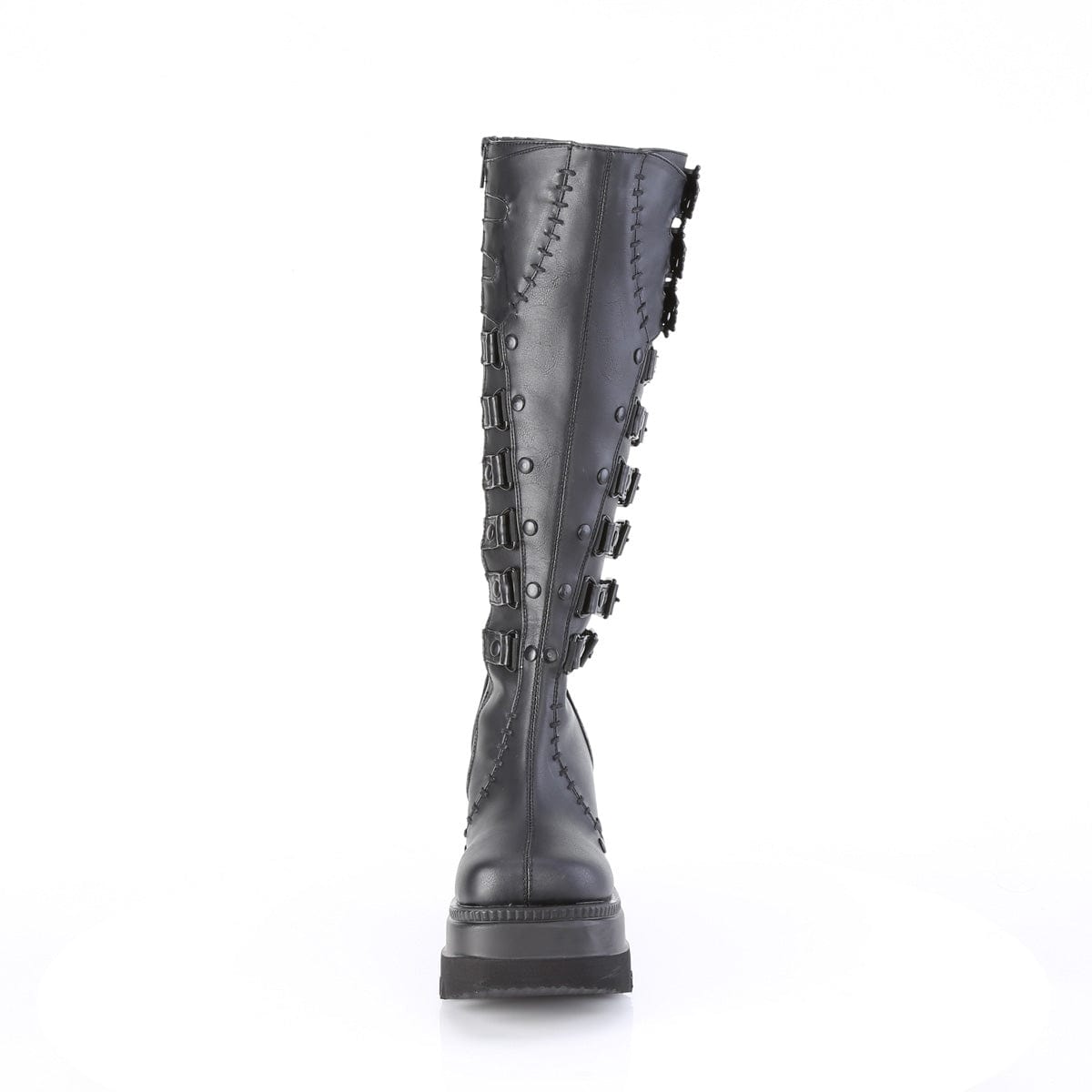 SHAKER-232 Black Vegan Leather Demonia US Size (Women's): 6