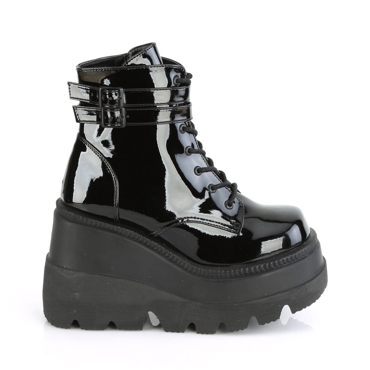 SHAKER-52 Black Patent Demonia US Size (Women's): 5