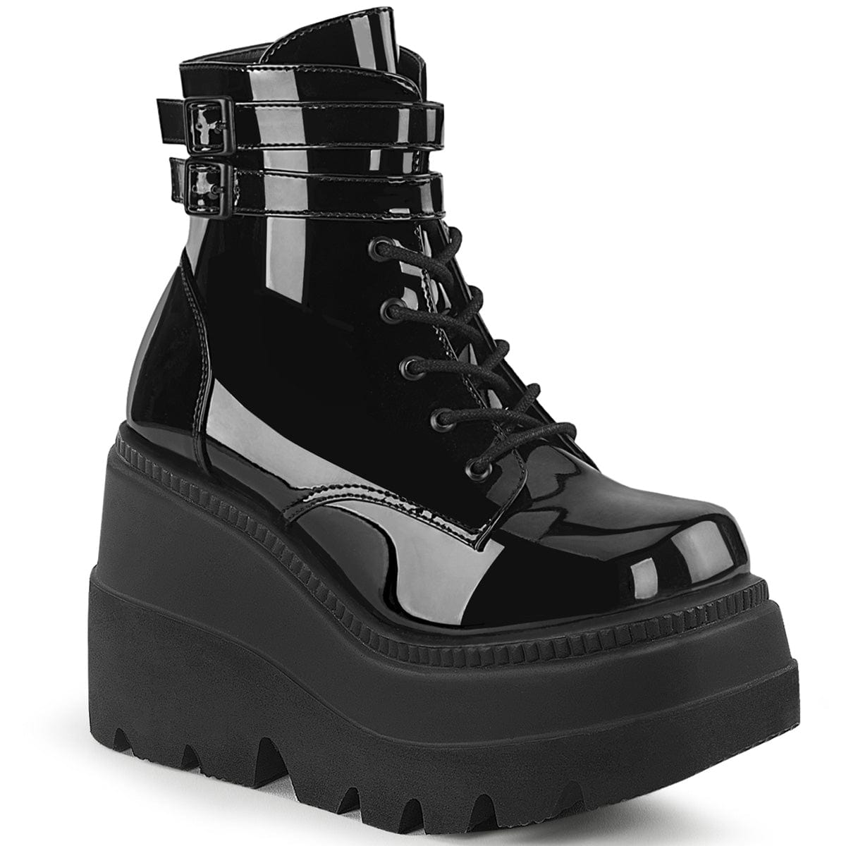 SHAKER-52 Black Patent Demonia US Size (Women's): 5