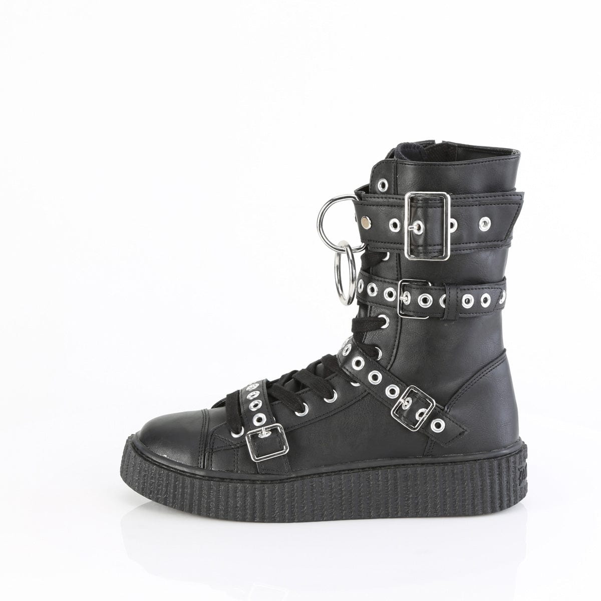 SNEEKER-320 Black Vegan Leather Demonia US Size (Women's): 4