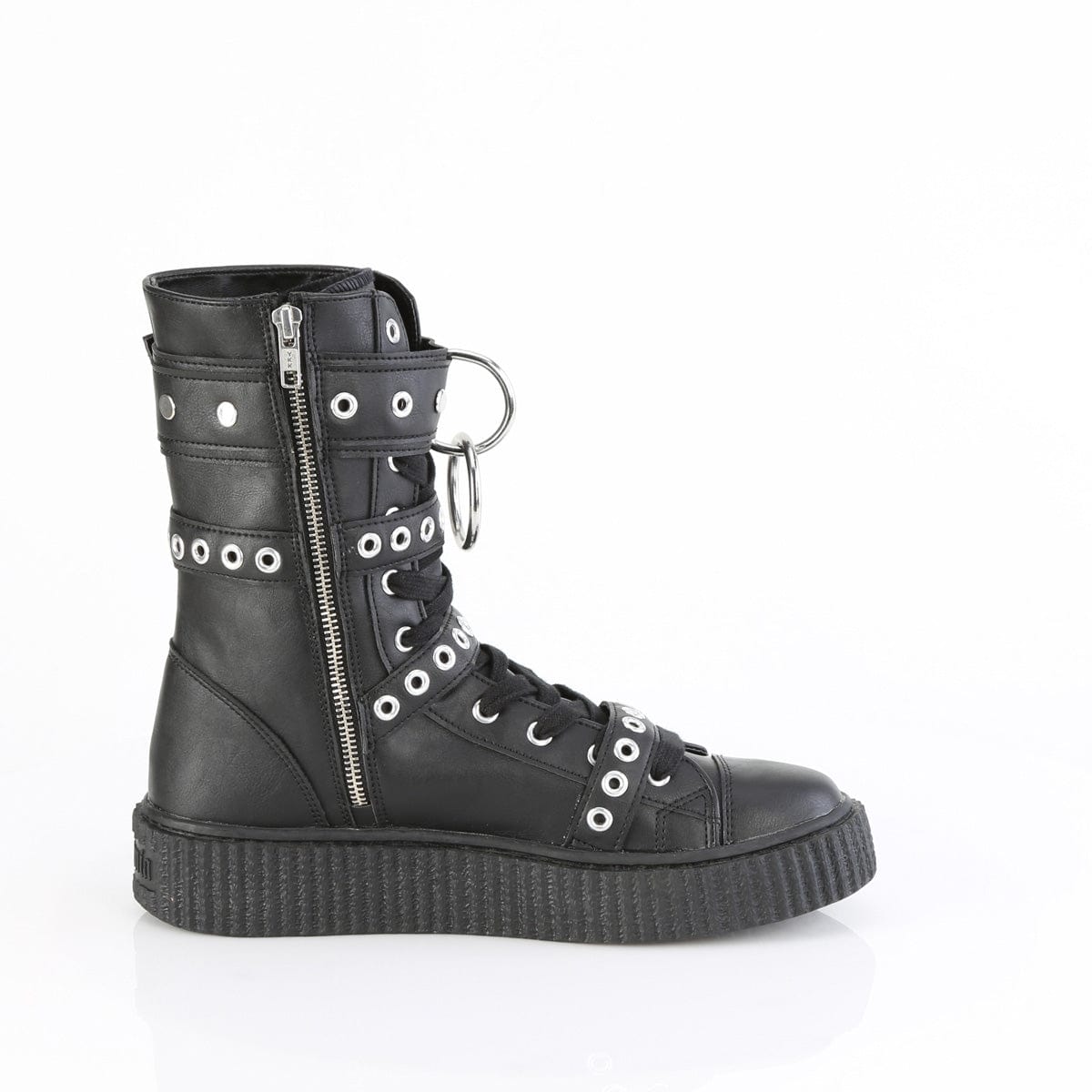 SNEEKER-320 Black Vegan Leather Demonia US Size (Women's): 4